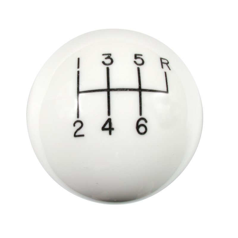 Hurst 1630056 6 Speed C5 /C6 Corvette White Shifter Knob