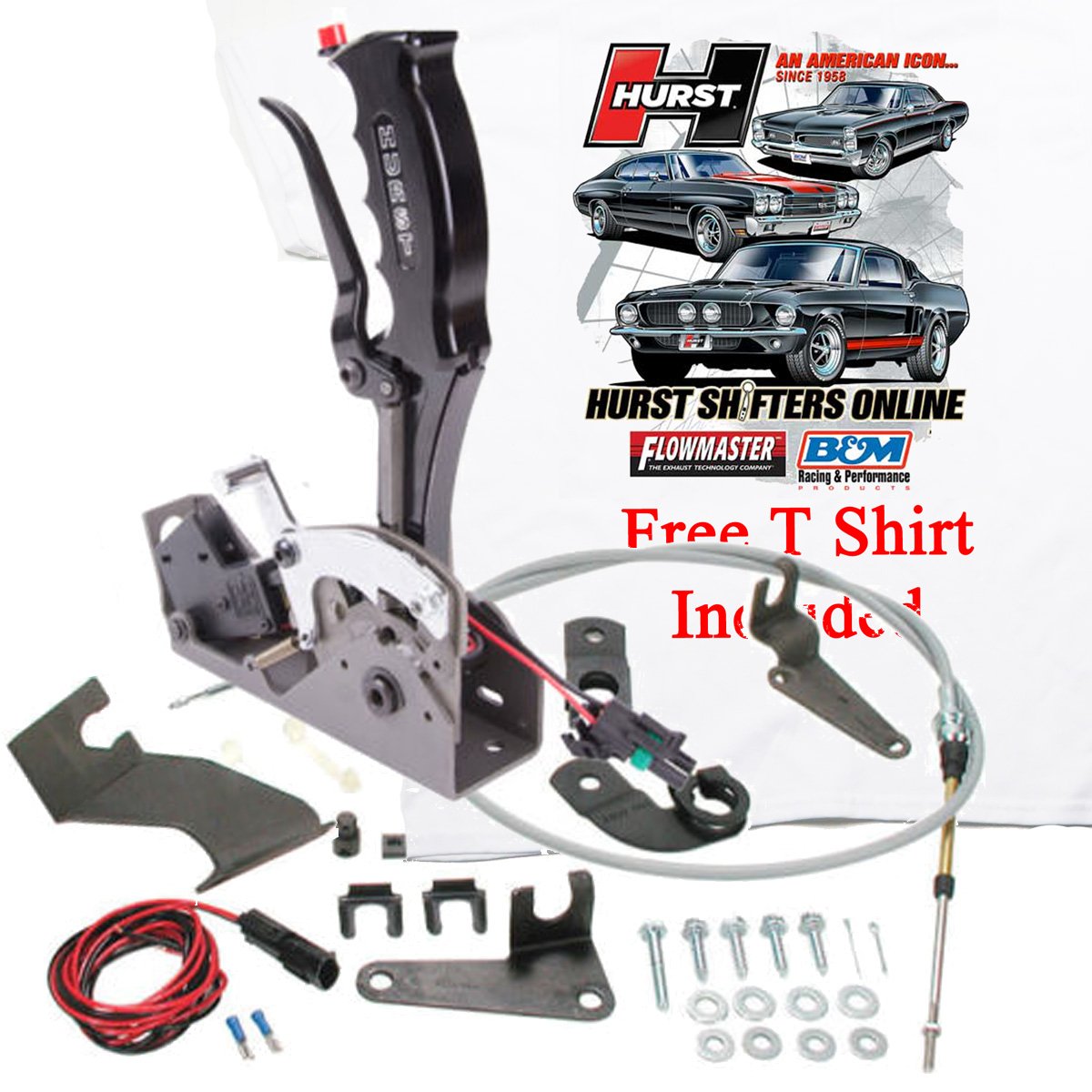 Hurst Black Pistol Grip Quarter Stick Shifter Chrysler A727 Ford C4 C6