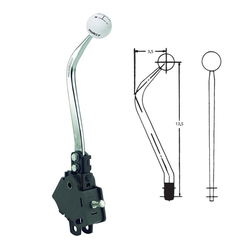 Hurst 3666901 Mastershift 3 Speed Shifter Free T Shirt