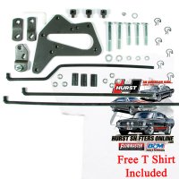 Hurst 3738615 Street Super Shifter Install Kit  Ford T & C Trans Code 432-433 w T Shirt