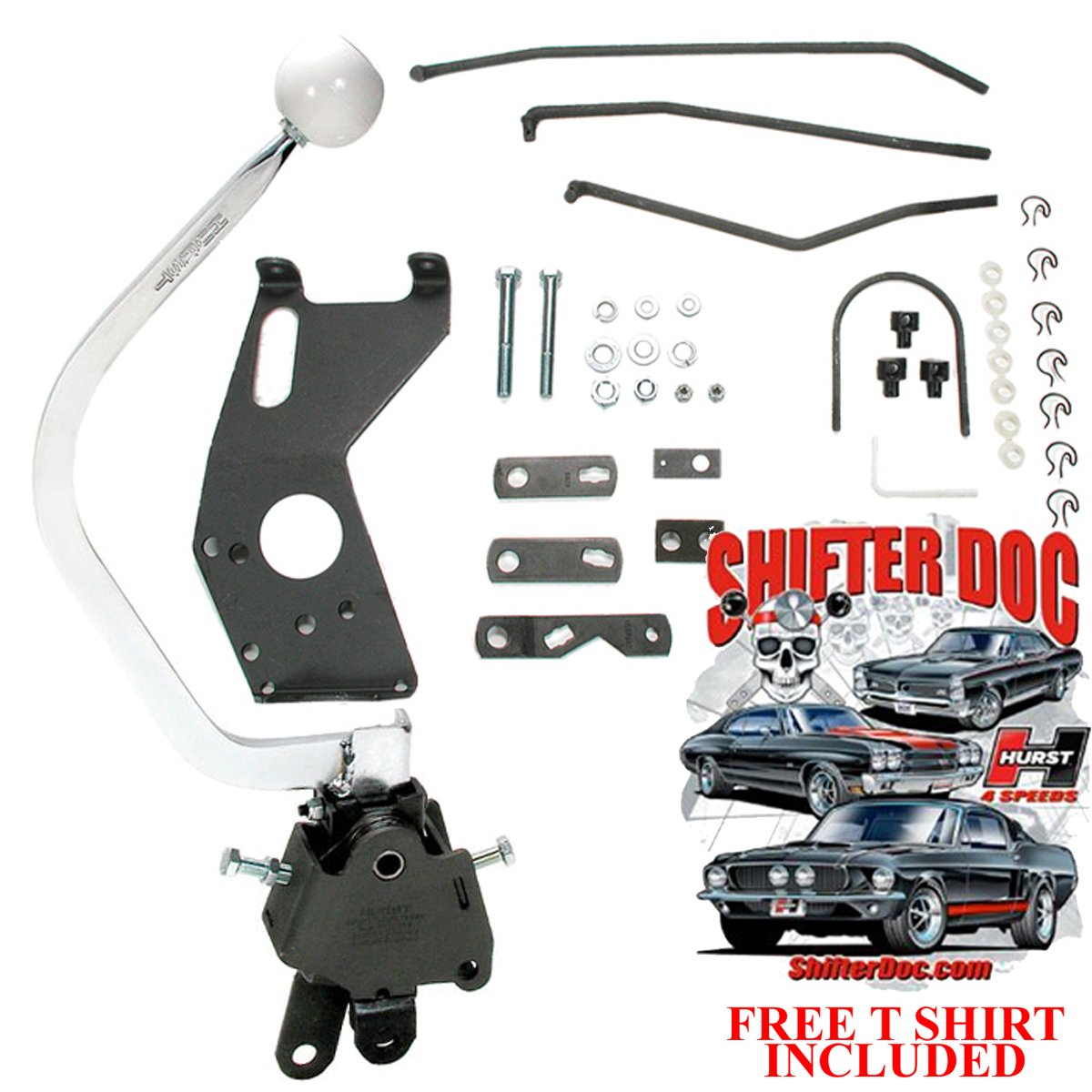 Hurst Comp Plus 4 Speed shifter Kit 19551957 Chevy w Saginaw 441