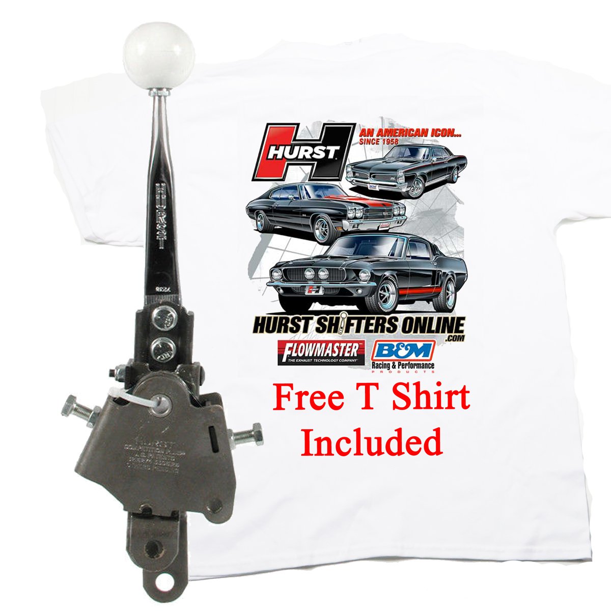 Hurst 3917535 Street Super shifter w Free T Shirt