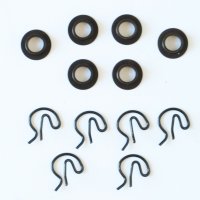 Super 661 Hardened Tool Steel Shifter Bushings with Clips .500" Hole