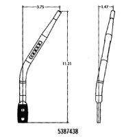 Hurst 5387438 round Bar shifter Handle