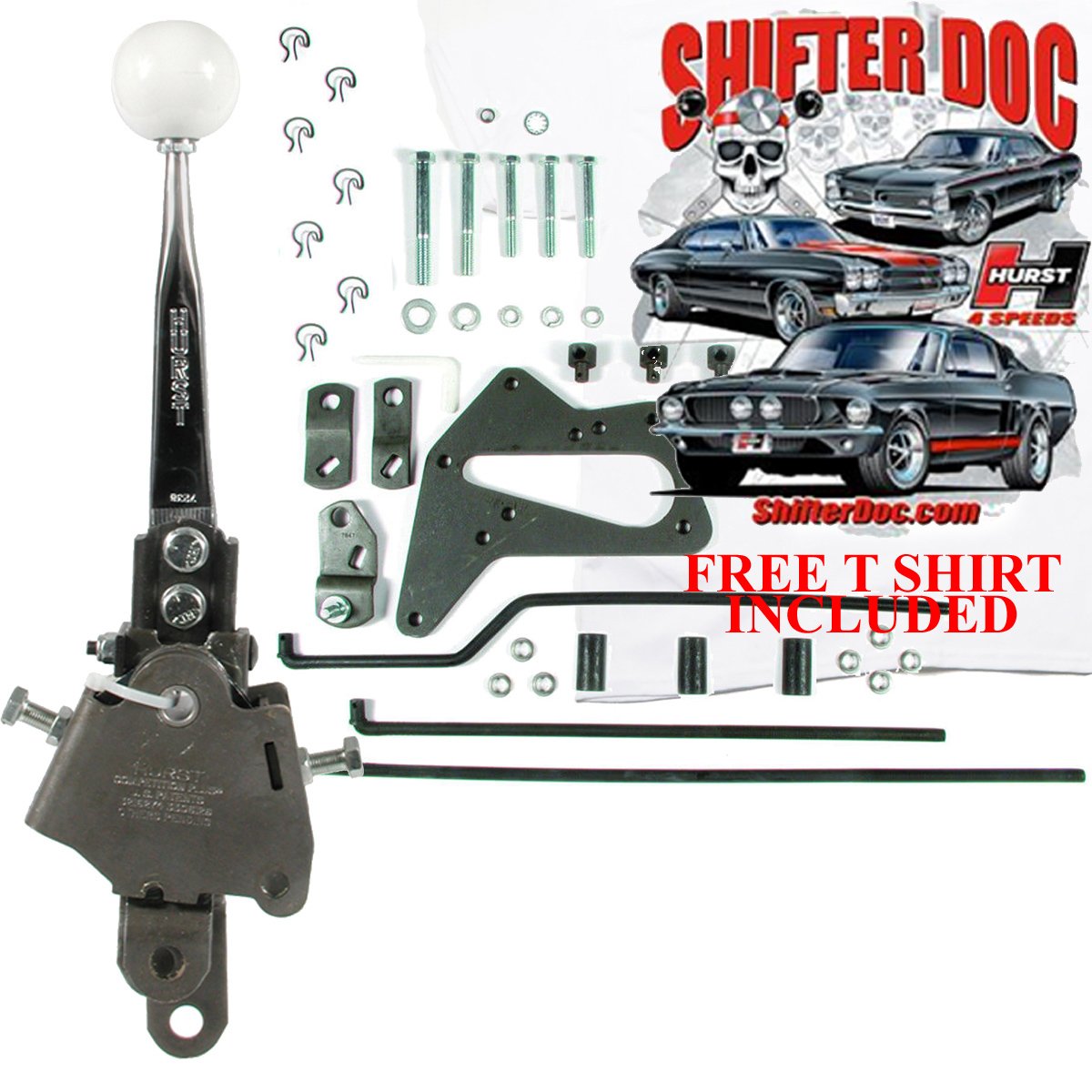 Hurst 4 Speed Street Super Shifter Kit Ford Top Loader T&C, 432 / 433