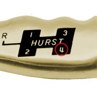 Hurst Engraved Logo Brushed Aluminum T Handle Metric & SAE Threads 1530020 153-0020