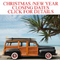 CHRISTMAS / NEW YEAR VACATION DATES...Click for Details