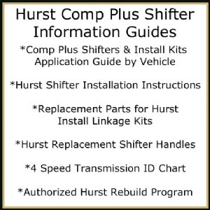 Hurst Comp Plus Application Charts, Replacement Parts Charts and Misc. Info