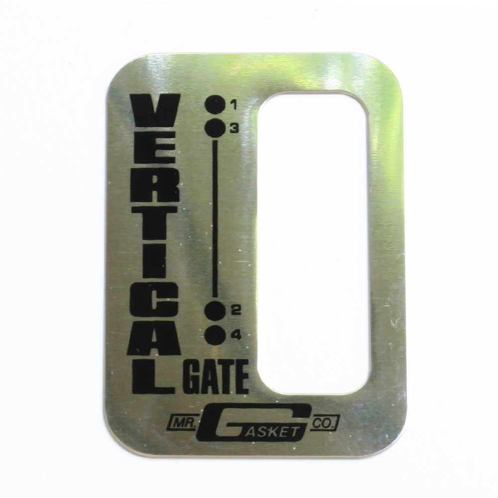 MR. Gasket Vertical Gate 4 Speed Shifter boot Plate ONLY, NEW